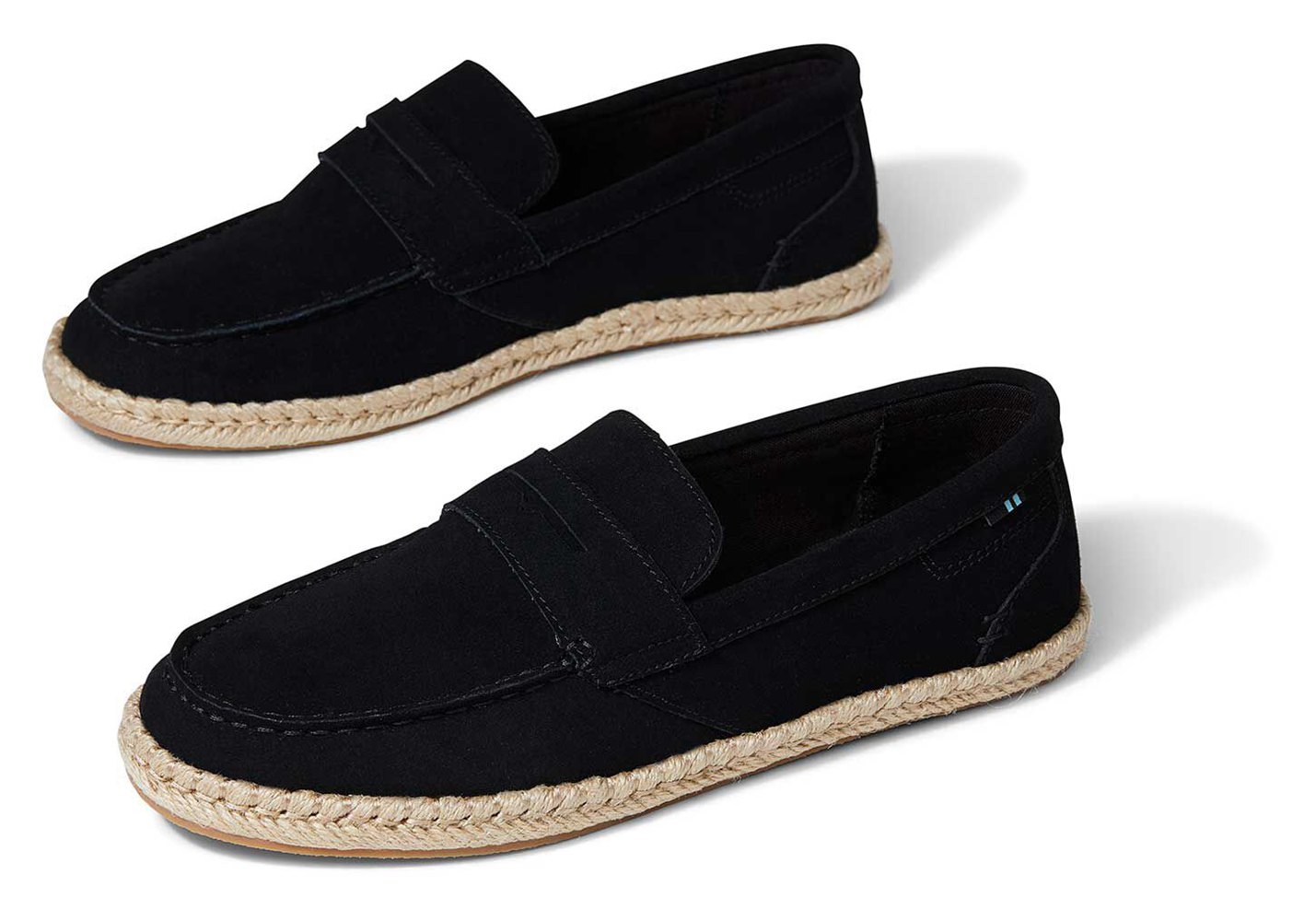 Toms Stanford Espadrille Black - Mens - 97264-RNOU